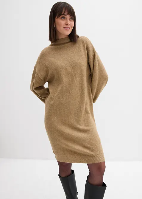 Robe en maille chinée, bonprix