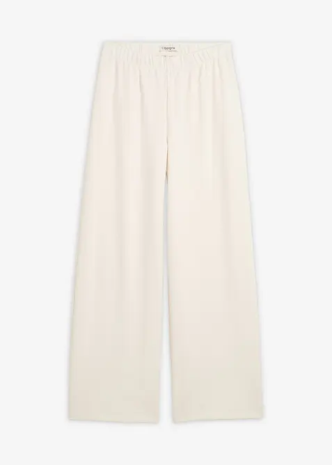 Pantalon large et confortable en Punto di Roma, bonprix