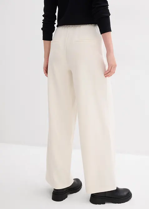 Pantalon large et confortable en Punto di Roma, bonprix