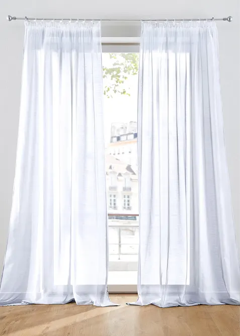 Voilage en batiste finement texturé (1 pce), bonprix