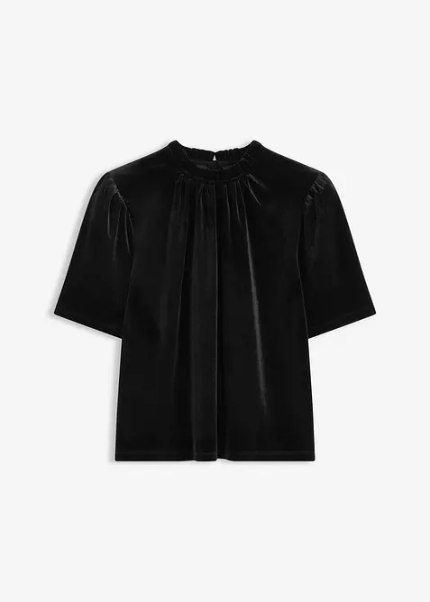 T-shirt en velours, bonprix