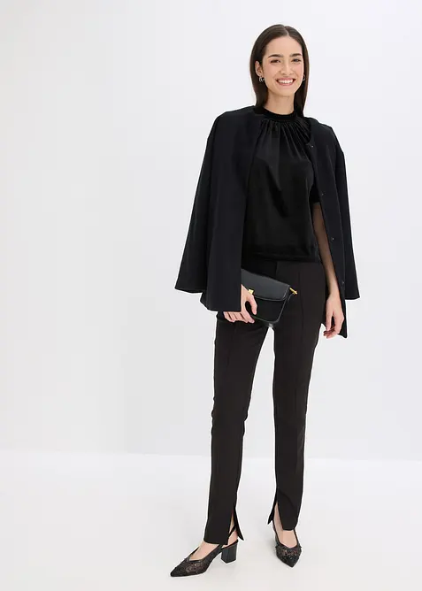 T-shirt en velours, bonprix