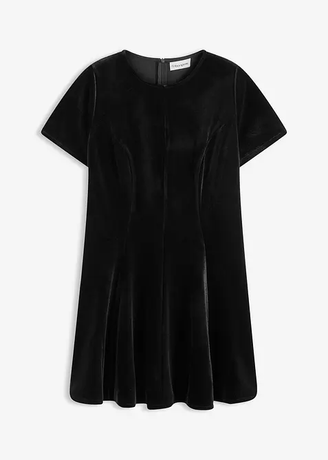 Robe courte en velours doux, bonprix