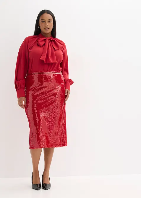 Chemisier à col lavallière, bonprix