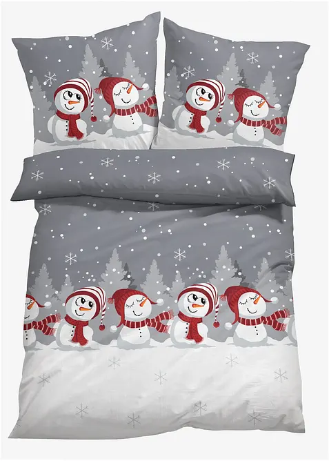 Parure de lit avec bonhomme de neige, bonprix