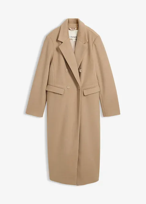 Manteau croisé aspect laine, bonprix