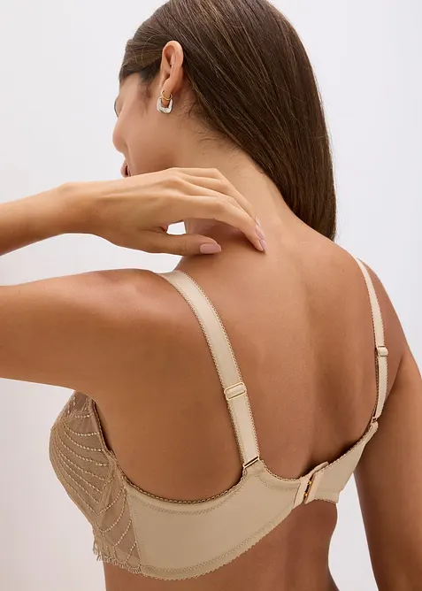 Soutien-gorge minimiseur avec broderies brillantes, bonprix