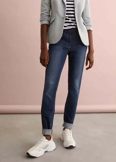 Jegging à taille mi-haute et élastiquée, bonprix