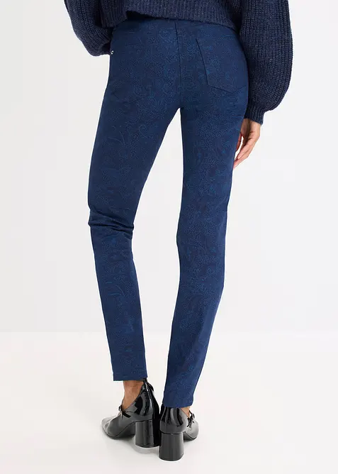 Pantalon en twill à imprimé raffiné, bonprix