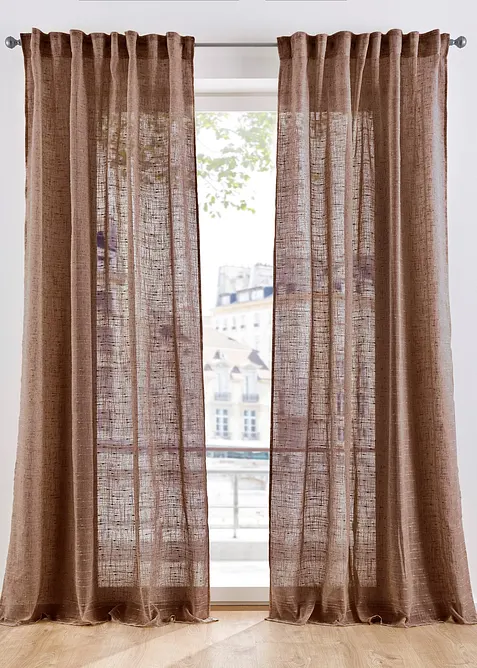 Voilage texturé, différentes tailles (1 pce), bonprix