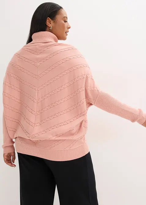 Pull col roul&eacute;, bonprix