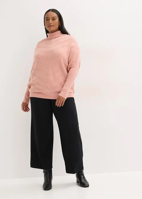 Pull col roul&eacute;, bonprix
