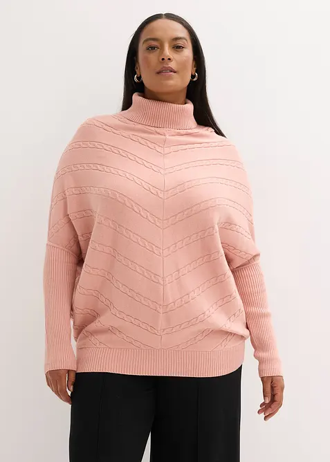 Pull col roul&eacute;, bonprix
