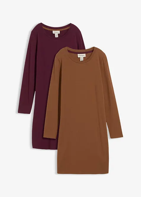 Robes en jersey coton extensible, bonprix