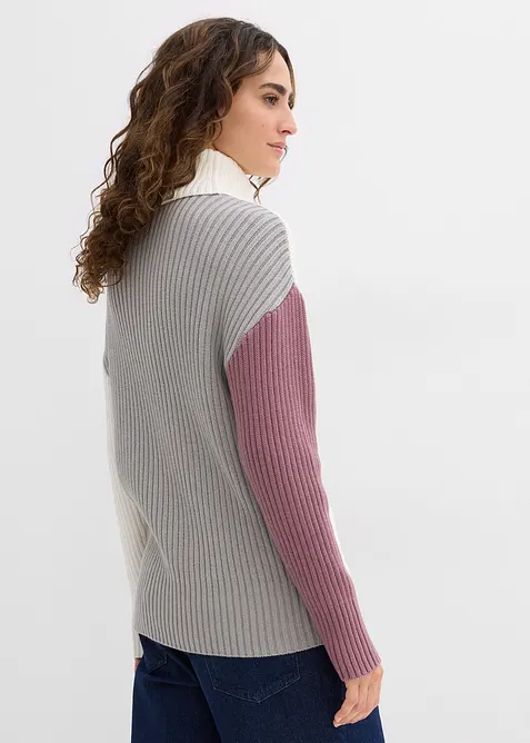 Pull col roulé, bonprix