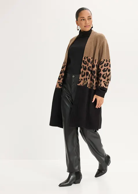 Gilet long en maille, bonprix