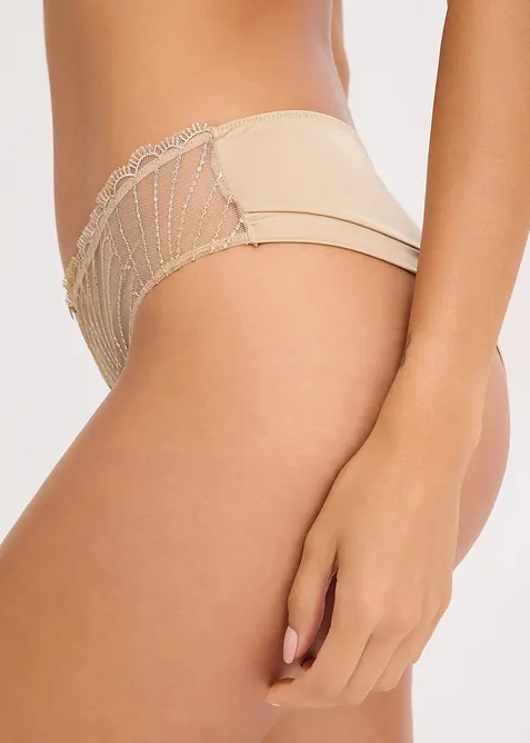 Slip brésilien avec broderies, bonprix