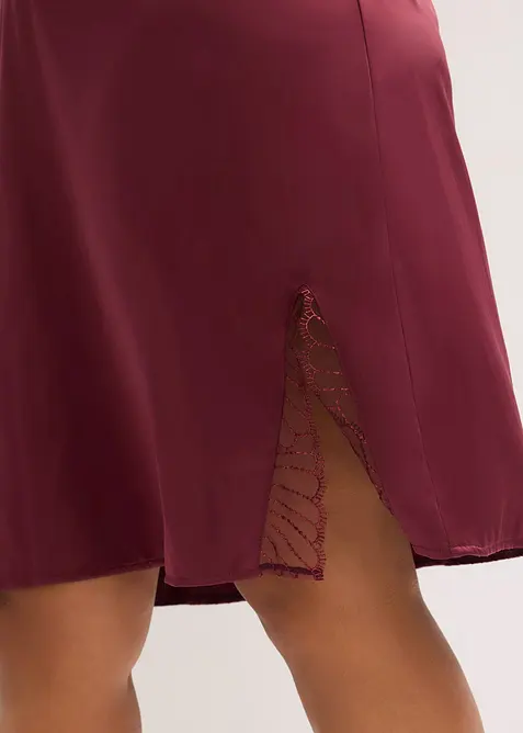 Nuisette en satin avec broderies, bonprix