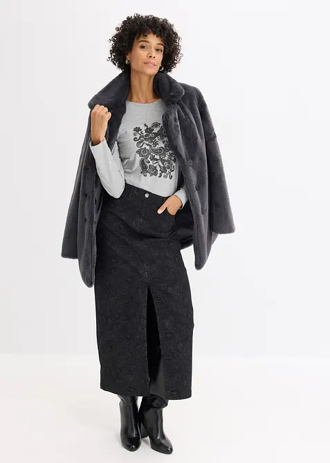 T-shirt manches longues &agrave; imprim&eacute;, bonprix