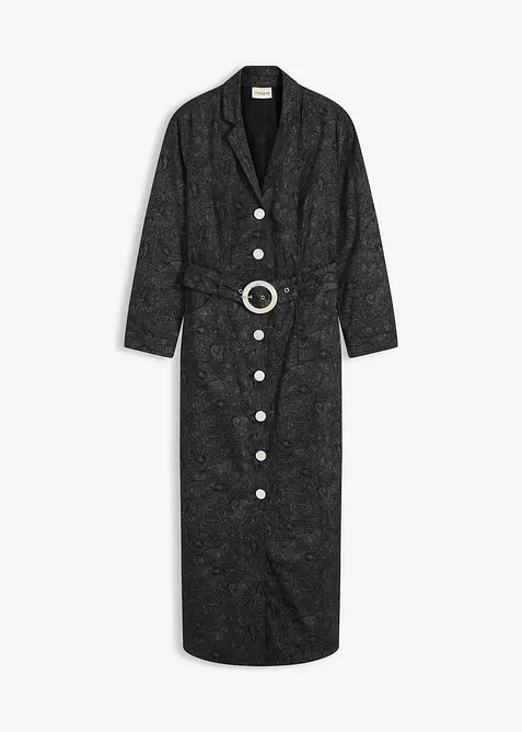 Robe en twill avec ceinture (ens. 2 pces), bonprix