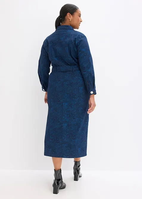 Robe en twill avec ceinture (ens. 2 pces), bonprix