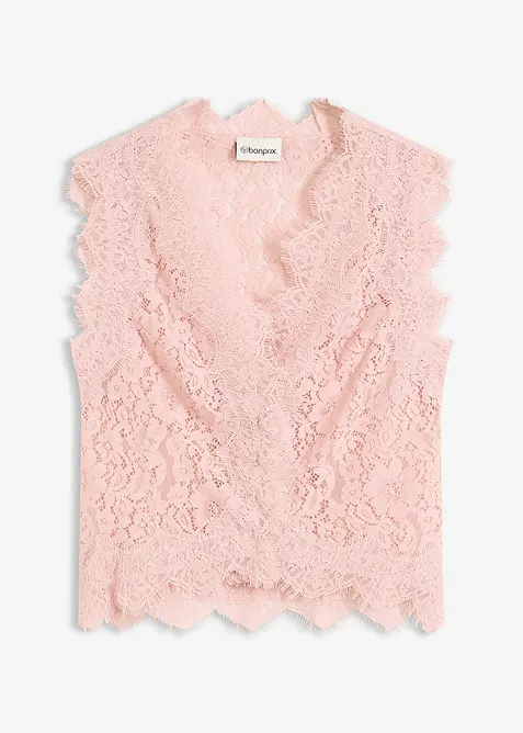 Gilet sans manches en dentelle, bonprix