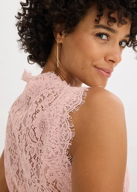 Gilet sans manches en dentelle, bonprix