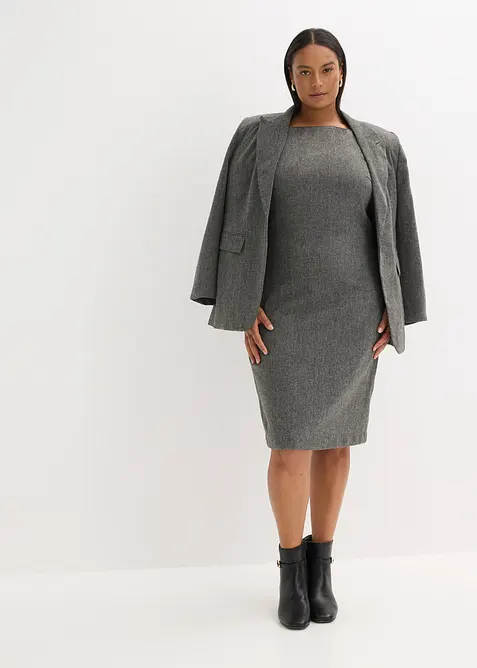 Robe fourreau en Punto di Roma, bonprix