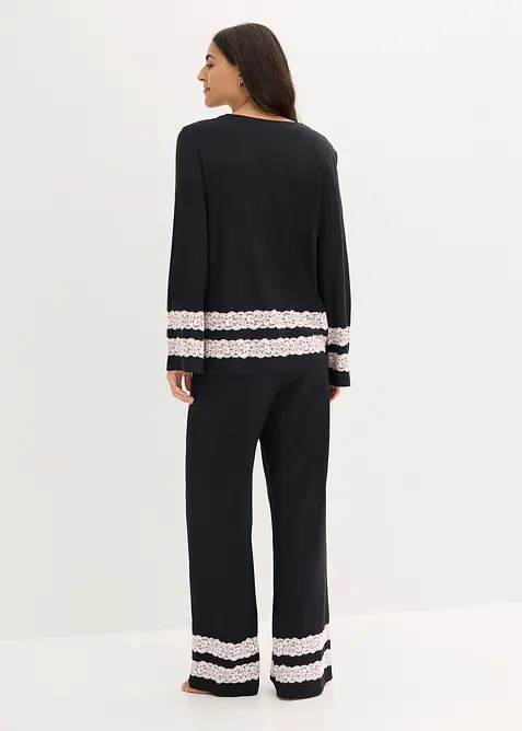 Pyjama en douce viscose mélangée, bonprix