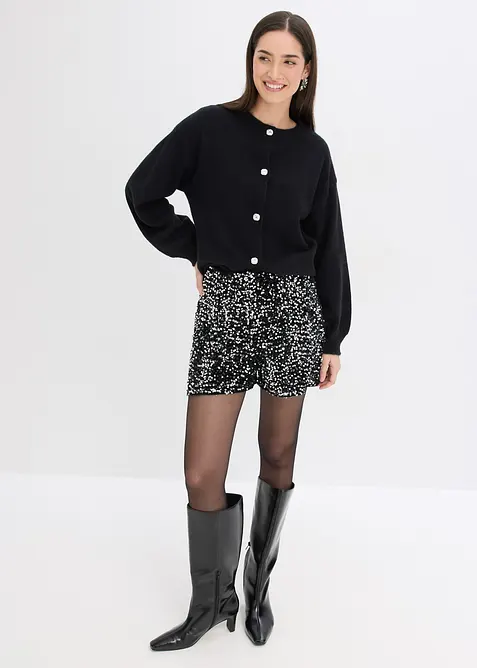 Gilet en maille à boutons décoratifs, bonprix