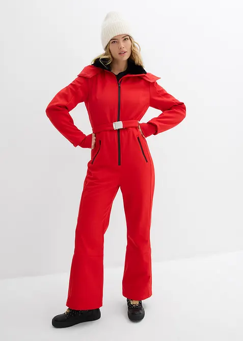 Combinaison de ski rembourr&eacute;e en softshell d&eacute;perlant, bonprix