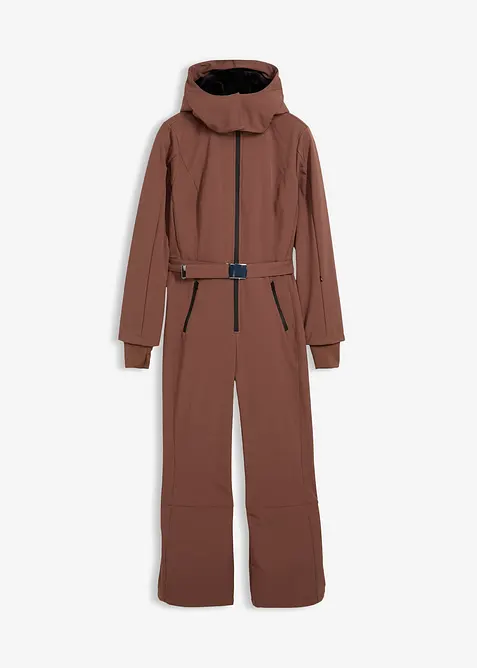 Combinaison de ski rembourr&eacute;e en softshell d&eacute;perlant, bonprix