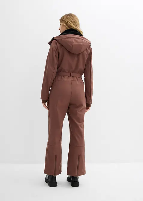 Combinaison de ski rembourr&eacute;e en softshell d&eacute;perlant, bonprix