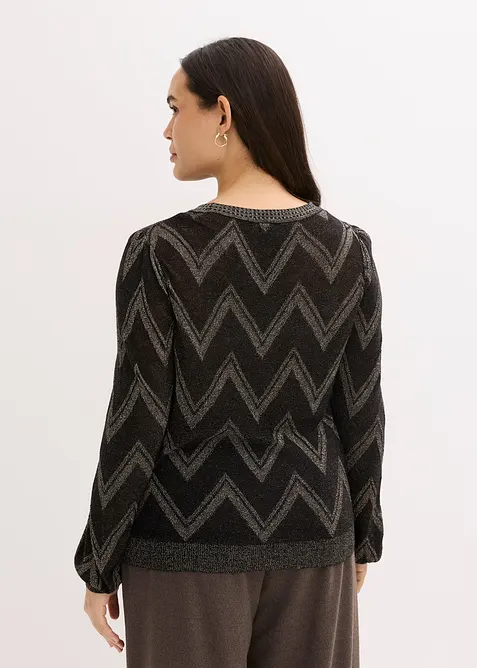 Pull en fine maille brillante, bonprix