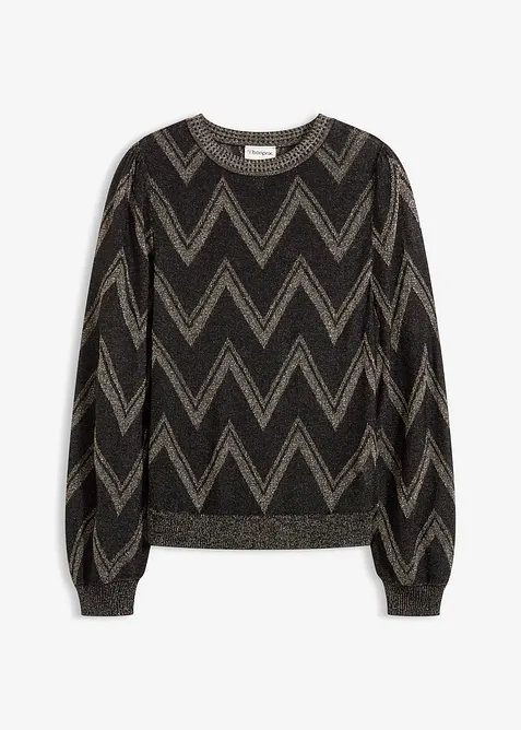 Pull en fine maille brillante, bonprix