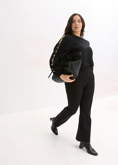 Pull avec perles m&eacute;talliques, bonprix