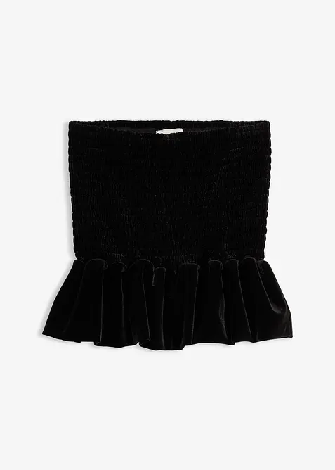 Jupe-short en velours doux, bonprix