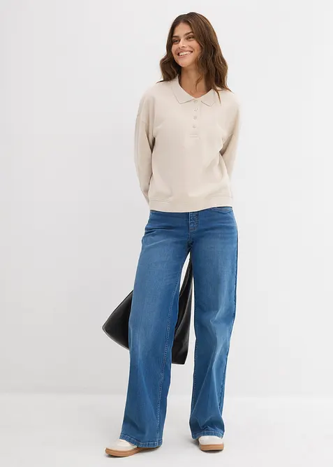 Sweat-shirt 100% coton, bonprix