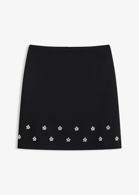 Mini-jupe en coton mélangé, bonprix