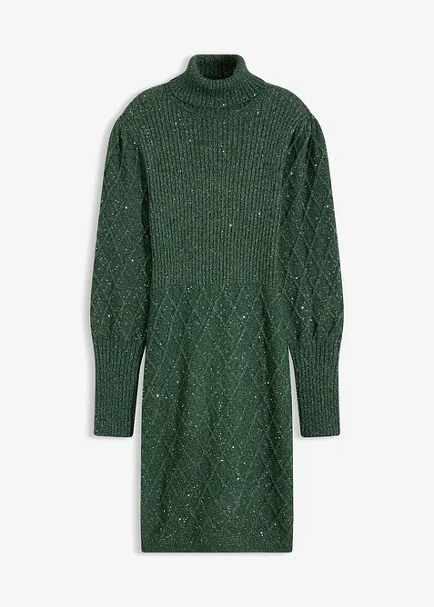 Robe en maille brillante, bonprix