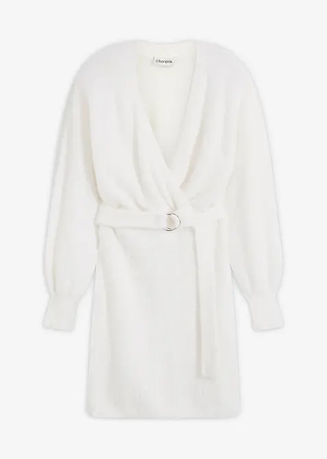 Robe cintrée en maille avec accessoire, bonprix