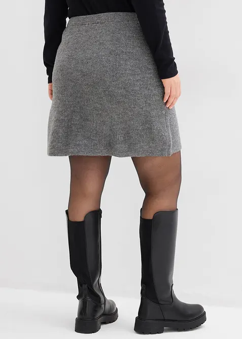 Jupe courte en maille, bonprix