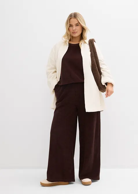 Pantalon en jersey &eacute;ponge, bonprix