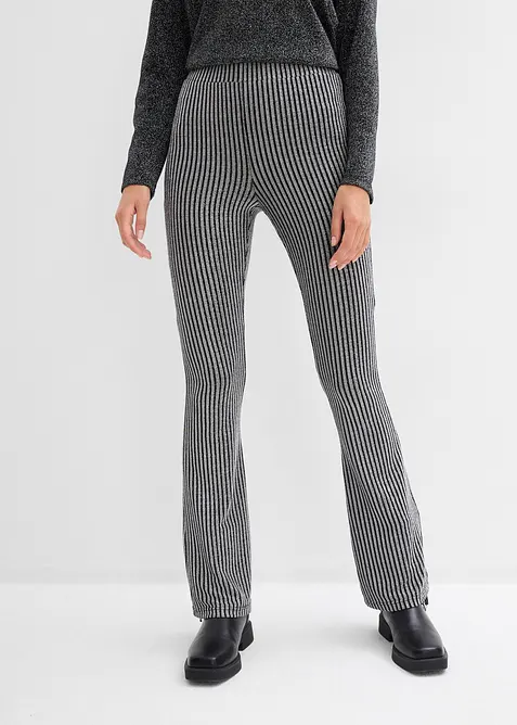 Legging évasé effet lurex, bonprix