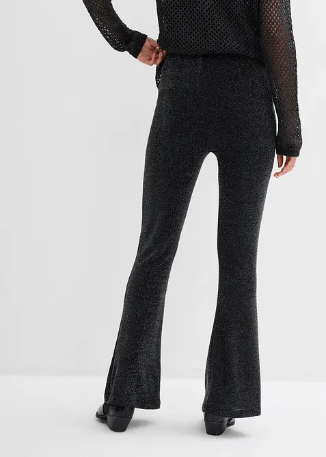 Legging évasé effet lurex, bonprix