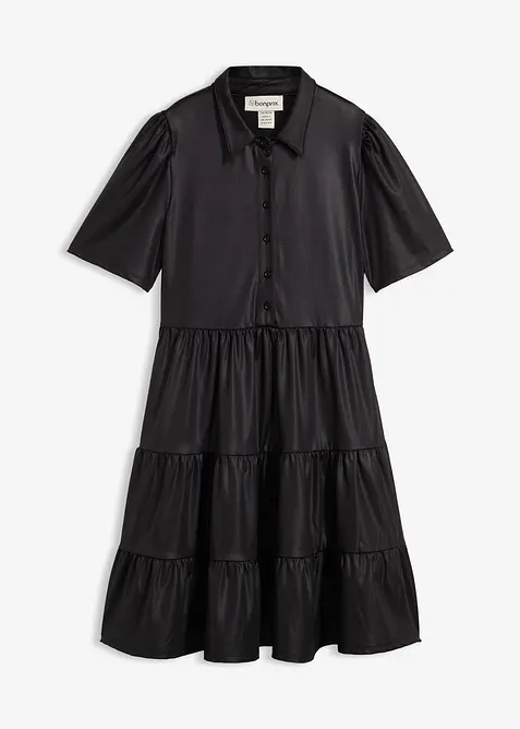 Robe courte en matière brillante, bonprix