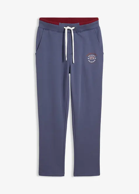 Pantalon de jogging 100% coton avec d&eacute;tails sportifs, bonprix