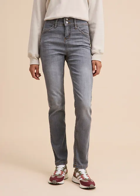 Jean slim taille haute, extensible et confortable, bonprix