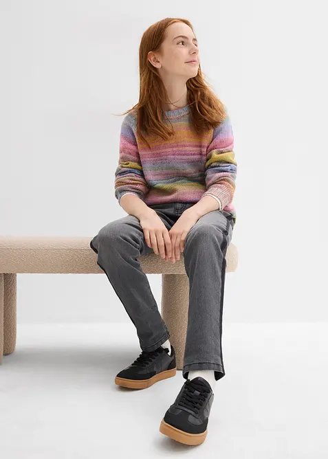 Jean thermique taille mi-haute, doublure jersey, bonprix