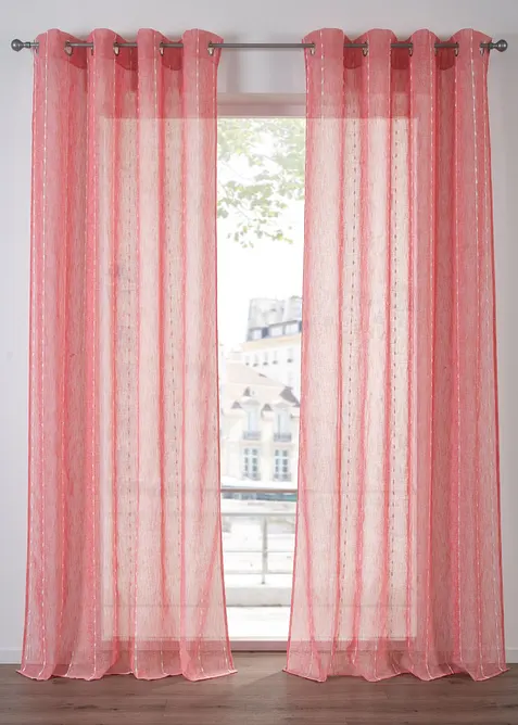 Rideau &agrave; rayures tiss&eacute;es (1&nbsp;pce), bonprix
